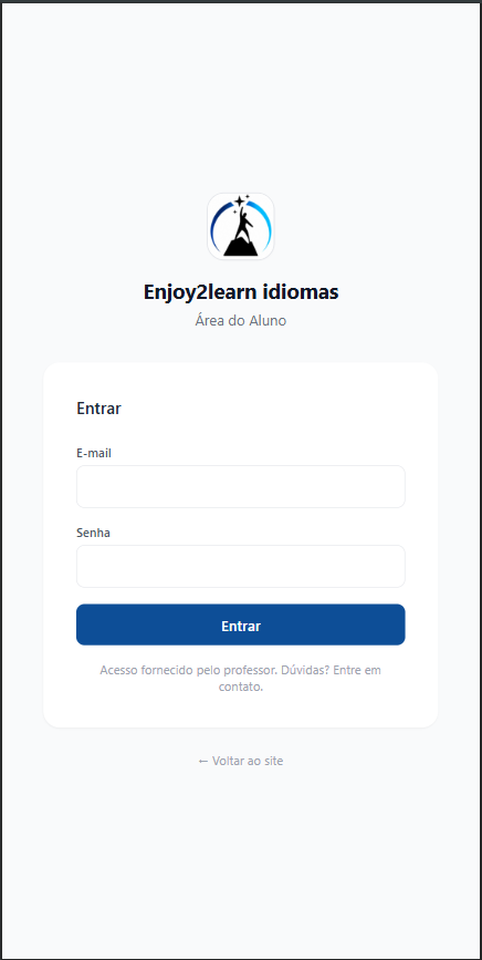 Portal do Aluno em mobile — agenda, faturas e notificações